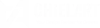 logo chielart 2023 - full white